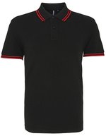 Men´s Classic Fit Tipped Polo – Black/Red