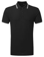 Men´s Classic Fit Tipped Polo – Black/White