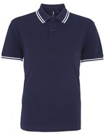 Men´s Classic Fit Tipped Polo – Navy/White