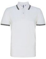 Men´s Classic Fit Tipped Polo – White/Black