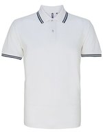 Men´s Classic Fit Tipped Polo – White/Navy