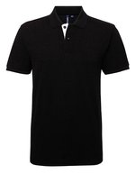 Men´s Classic Fit Contrast Polo – Black/White