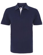Men´s Classic Fit Contrast Polo – Navy/White