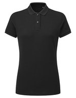 Women´s Classic Fit Contrast Polo – Black/White