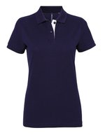 Women´s Classic Fit Contrast Polo – Navy/White