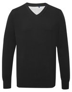 Men´s Cotton Blend V Neck Sweater – Bild 3