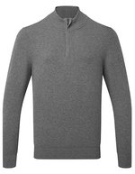 Men´s Cotton Blend 1/4 Zip Sweater – Charcoal