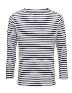Men´s Marinière Coastal Long Sleeve Tee – White-Navy