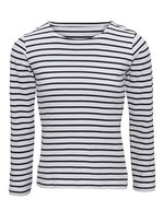 Women´s Marinière Coastal Long Sleeve Tee – White-Navy