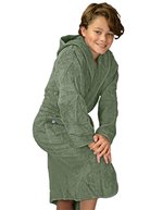 Boyzz&Girlzz® Hooded Bathrobe – Army Green/Army Green