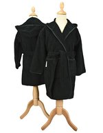 Boyzz&Girlzz® Hooded Bathrobe – Black/Black