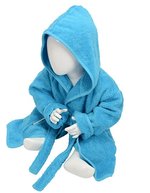 Babiezz® Bathrobe With Hood – Aqua Blue/Aqua Blue