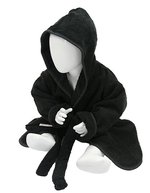 Babiezz® Bathrobe With Hood – Black/Black
