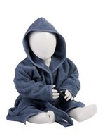 ARTG Kuschel-Bademantel mit Kapuze aus Baumwolle, Light Blue/Light Blue 68/74, AR022 – Jeans Blu/Jeans Blu