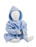 Babiezz® Bathrobe With Hood – Light Blue/Light Blue