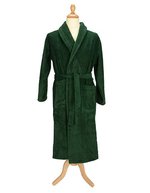ARTG Bademantel mit Schalkragen, 100% Baumwolle, Lime Green S/M, AR025 – Dark Green