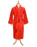 Bathrobe Shawl Collar – Fire Red