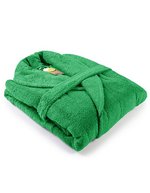 ARTG Bademantel mit Schalkragen, 100% Baumwolle, Lime Green S/M, AR025 – Irish Green
