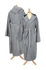 ARTG Bademantel mit Kapuze aus Baumwolle, Army Green L/XL, AR026 – Bild 3