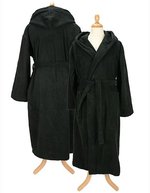Bathrobe With Hood – Black