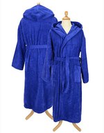 ARTG Bademantel mit Kapuze aus Baumwolle, Army Green L/XL, AR026 – Vero Blu