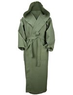 ARTG Waffelstruktur Bademantel mit Kapuze – Army Green
