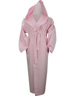 ARTG Waffelstruktur Bademantel mit Kapuze, Light Grey S/M, AR028 – Light Pink