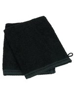 ARTG Waschhandschuh mit Satin-Streifen 2023 – Black
