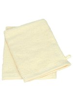 ARTG Waschhandschuh mit Satin-Streifen 2023, Light Purple 16 x 22 cm, AR033 – Ivoire