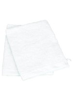 ARTG Waschhandschuh mit Satin-Streifen 2023, Light Purple 16 x 22 cm, AR033 – Blanc