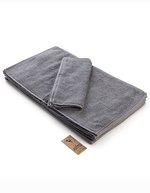 ARTG Gästehandtuch mit Satinstreifen – Anthracite Grey