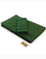 ARTG Gästehandtuch mit Satinstreifen, Ivory 30 x 50 cm, AR034 – Verde scuro