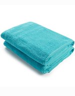 ARTG Badetuch mit Satinstreifen – Aqua Blue