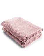 ARTG Badetuch mit Satinstreifen, Light Grey 70 x 140 cm, AR036 – Blossom Rosa