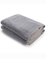ARTG Badetuch mit Satinstreifen – Light Grey