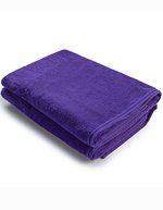ARTG Badetuch mit Satinstreifen, Light Grey 70 x 140 cm, AR036 – Viola