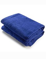 ARTG Badetuch mit Satinstreifen, Light Grey 70 x 140 cm, AR036 – Vero Blu