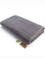 ARTG großes Handtuch mit Satinstreifen – Anthracite Grey