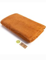 ARTG großes Handtuch mit Satinstreifen, Ivory 100 x 210 cm, AR038 – Cannelle