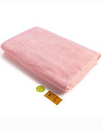 ARTG großes Handtuch mit Satinstreifen, Ivory 100 x 210 cm, AR038 – Rose clair