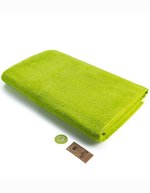 ARTG großes Handtuch mit Satinstreifen, Ivory 100 x 210 cm, AR038 – Vert citron