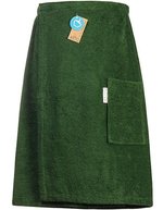 ARTG Sauna Kilt aus 100% Baumwolle, Anthracite Grey 65 x 135 cm, AR042 – Dark Green