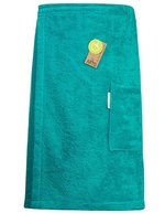 ARTG Sauna Kilt aus 100% Baumwolle, Anthracite Grey 65 x 135 cm, AR042 – Deep Blue