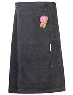 ARTG Sauna Kilt aus 100% Baumwolle, Anthracite Grey 65 x 135 cm, AR042 – Graphite