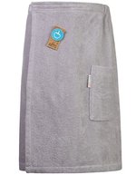 ARTG Sauna Kilt aus 100% Baumwolle, Anthracite Grey 65 x 135 cm, AR042 – Light Grey