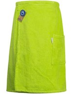 ARTG Sauna Kilt aus 100% Baumwolle, Anthracite Grey 65 x 135 cm, AR042 – Lime Green