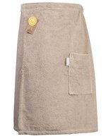 ARTG Sauna Kilt aus 100% Baumwolle, Anthracite Grey 65 x 135 cm, AR042 – Sand