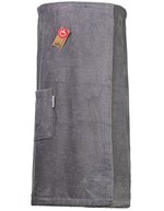 Baumwolle Sauna Kilt mit Klettverschluss – Anthracite Grey