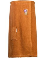 ARTG Baumwolle Sauna Kilt mit Klettverschluss, Jeans Blue 85 x 135 cm, AR043 – Cannella