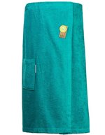 ARTG Baumwolle Sauna Kilt mit Klettverschluss, Jeans Blue 85 x 135 cm, AR043 – Blu profondo